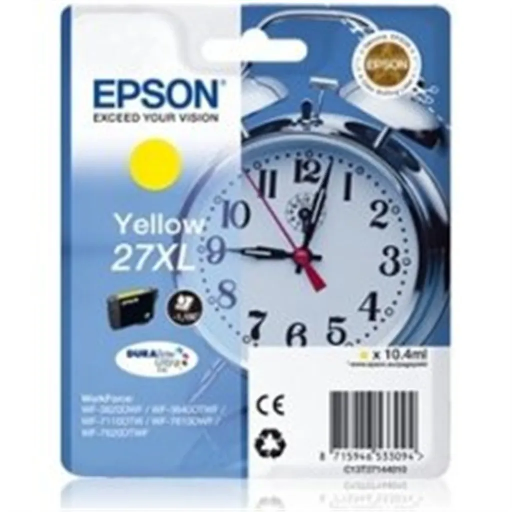 Cartouche encre Epson 27XL jaune d'origine pour éviter les fuites