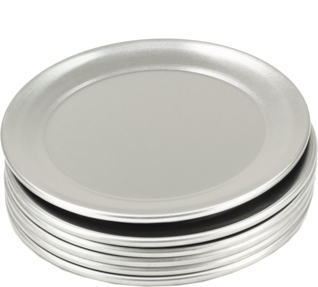 Pizzablech rund aus Aluminium 6 Stück Ø 177 mm