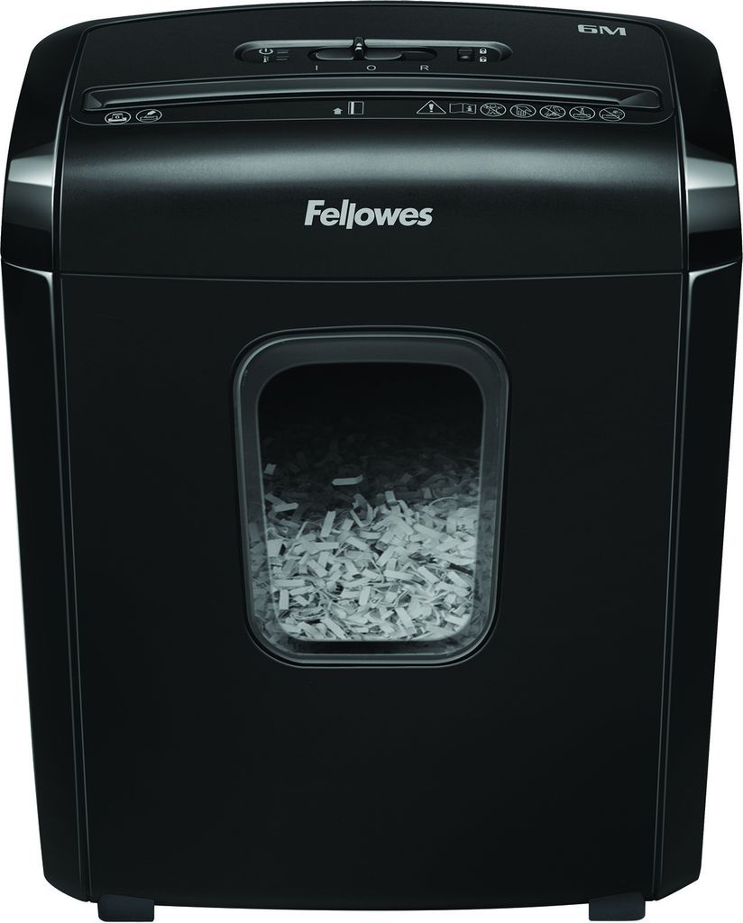 Destructeur de documents Fellowes 6M 13L Noir Image du produit 