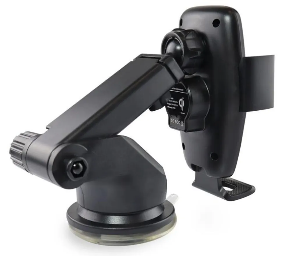 Supporto per telefono da auto a ventosa con caricatore wireless QC 3.0 - 4