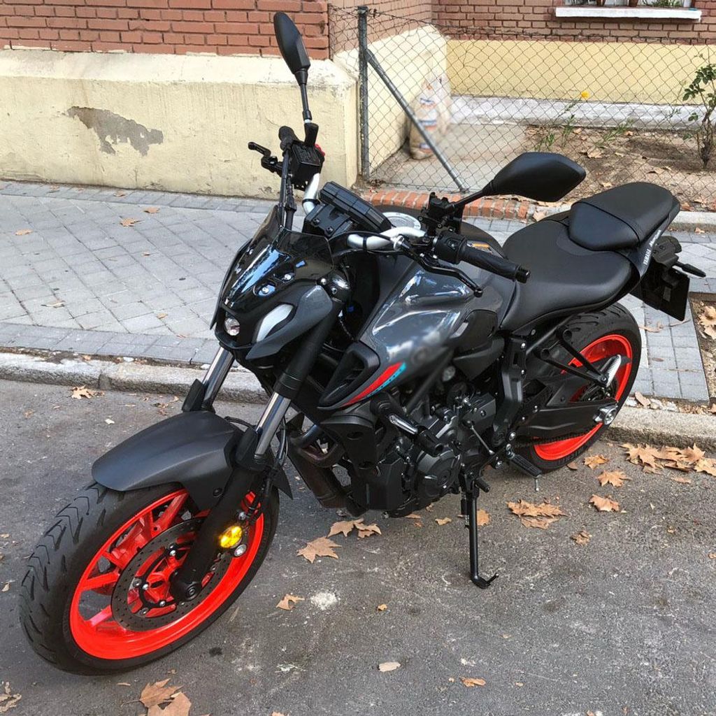 Motorrad-Windschutzscheiben-Frontscheibenschutz, Luft-Windabweiser, Modifikationszubehör, Ersatz für MT-07 MT07 MT 07