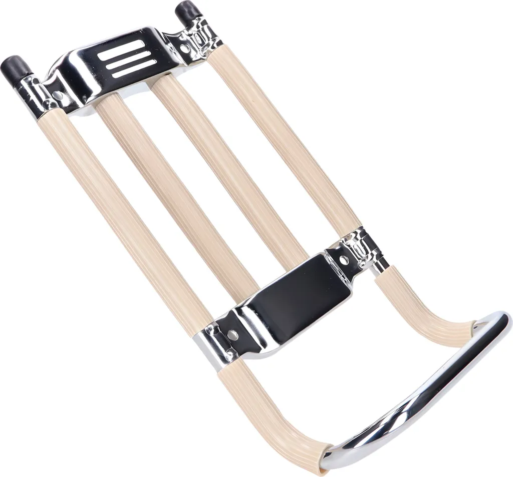 Porte-bagages Simson Schwalbe en acier chromé et beige haute résistance