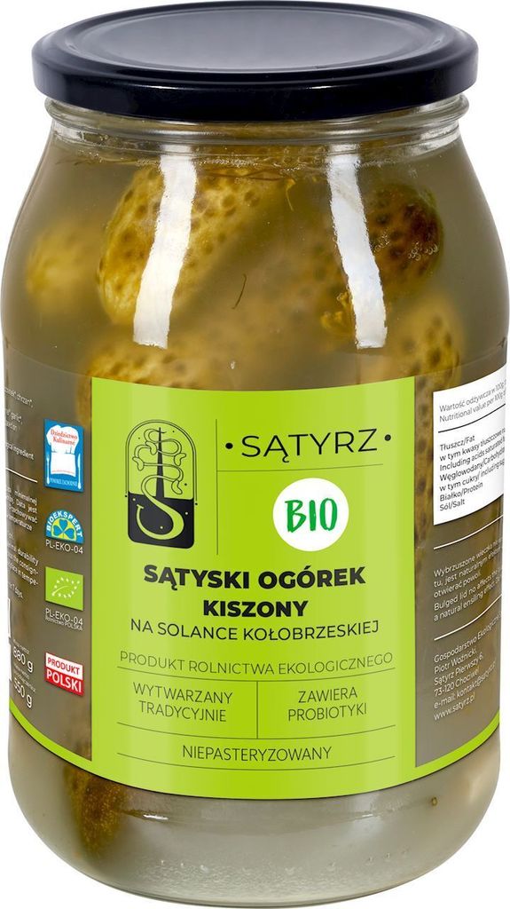 OGÓRKI KISZONE SĄTYSKIE880 g (550 g) - SĄTYRZ Zdjęcie produktu 