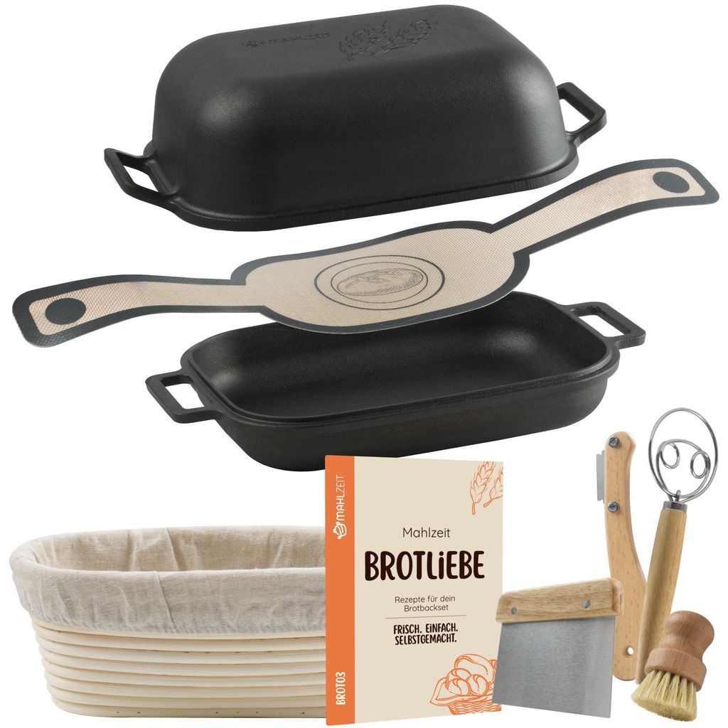 Mahlzeit gietijzeren broodpan set, voorbehandeld, 8,3 Productafbeelding 