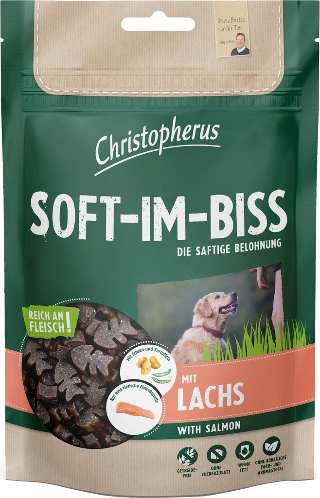 Christopherus Dog - Snack Soft-im-Biss 12x125g | Lachs