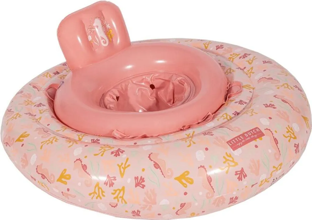 Bouée Bébé Rose 67 cm avec Assise Confortable - Little Dutch Ocean