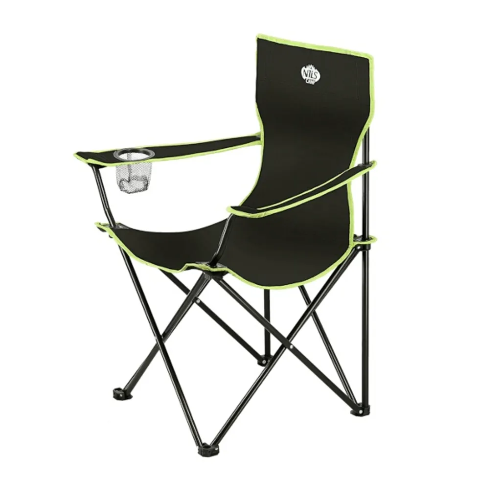 Chaise de camping pliante idéale pour la pêche et le bivouac NILS
