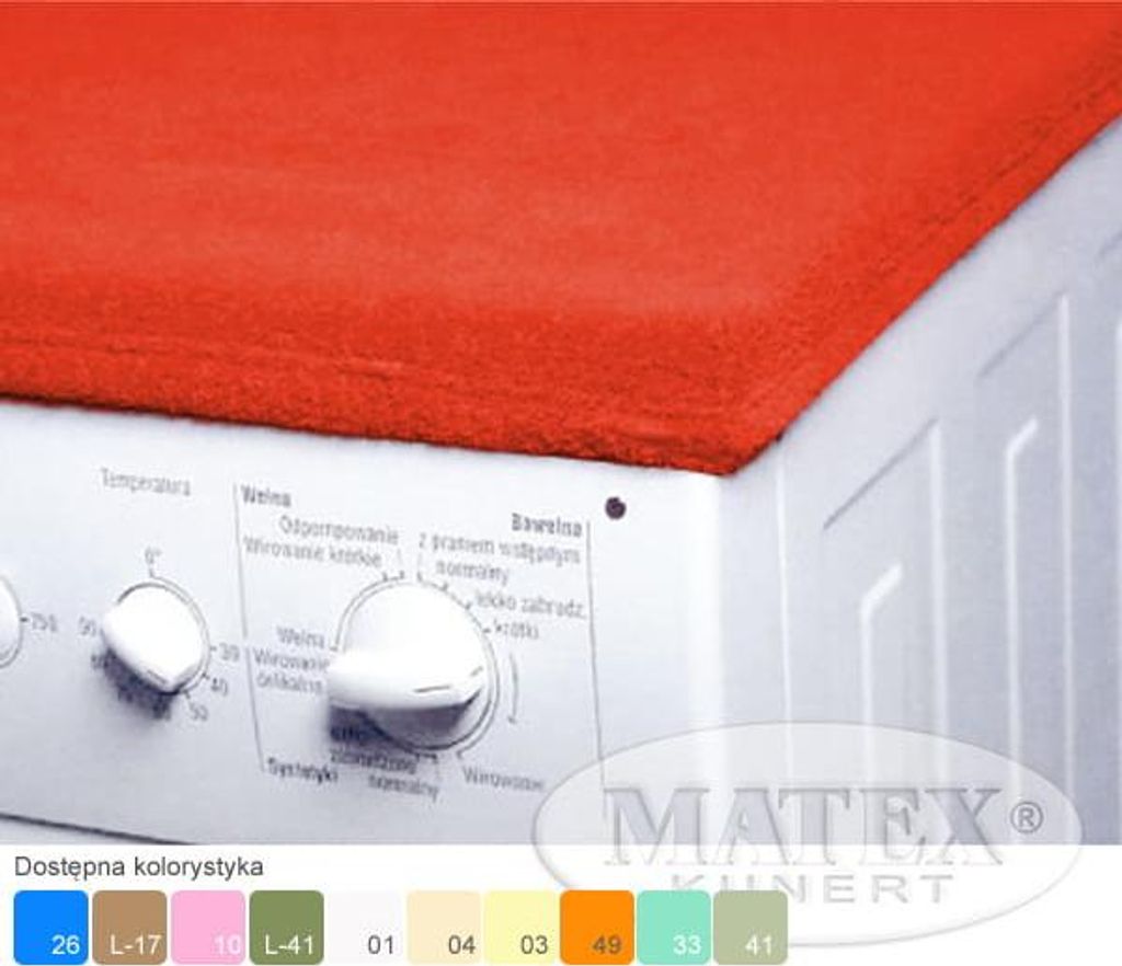 Waschmaschinenabdeckung 50x60 Rot Produktbild 