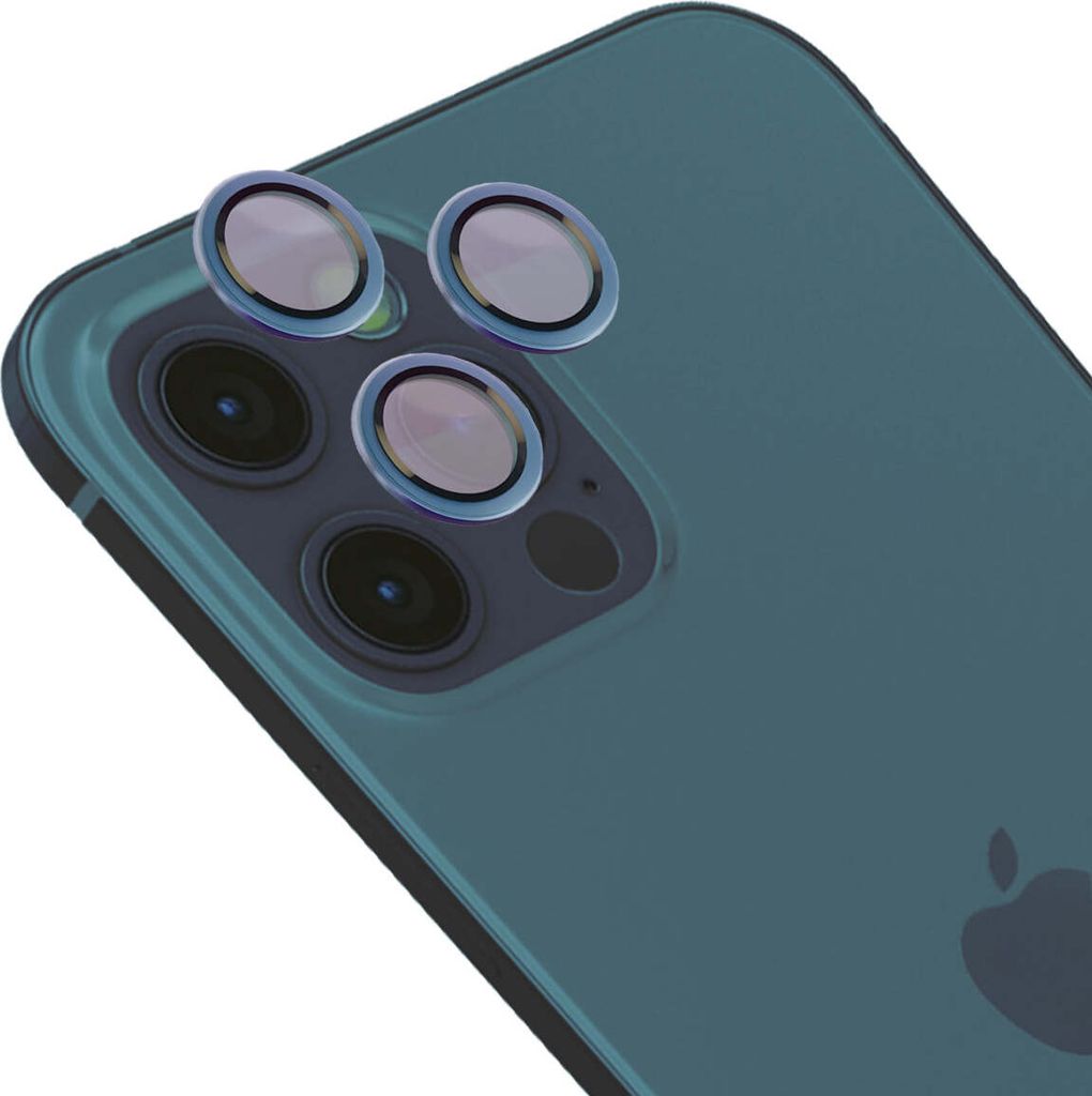 Bizon Glass Snap Lens Apple iPhone 12 Pro / 11 Pro / 11 Pro Max Marine-Rahmen