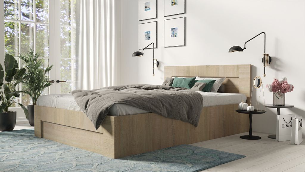 FURMEB24 - WER - 180 x 200 cm Bettgestell mit Lattenrost - Produktbild 