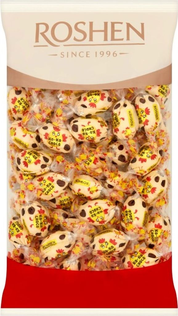 A bag of individually wrapped candies.