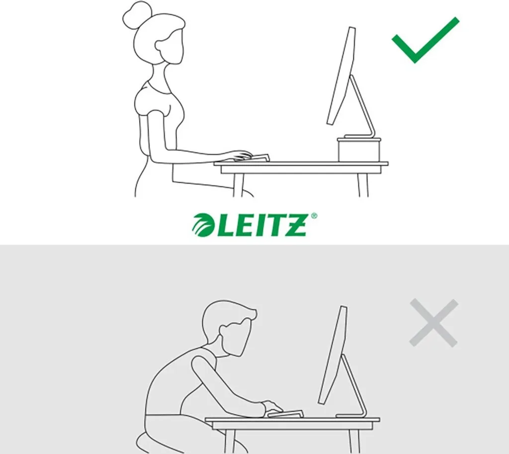 Support de Bureau pour Écran 24 Pouces - Leitz 64340001 Blanc Stable - 10