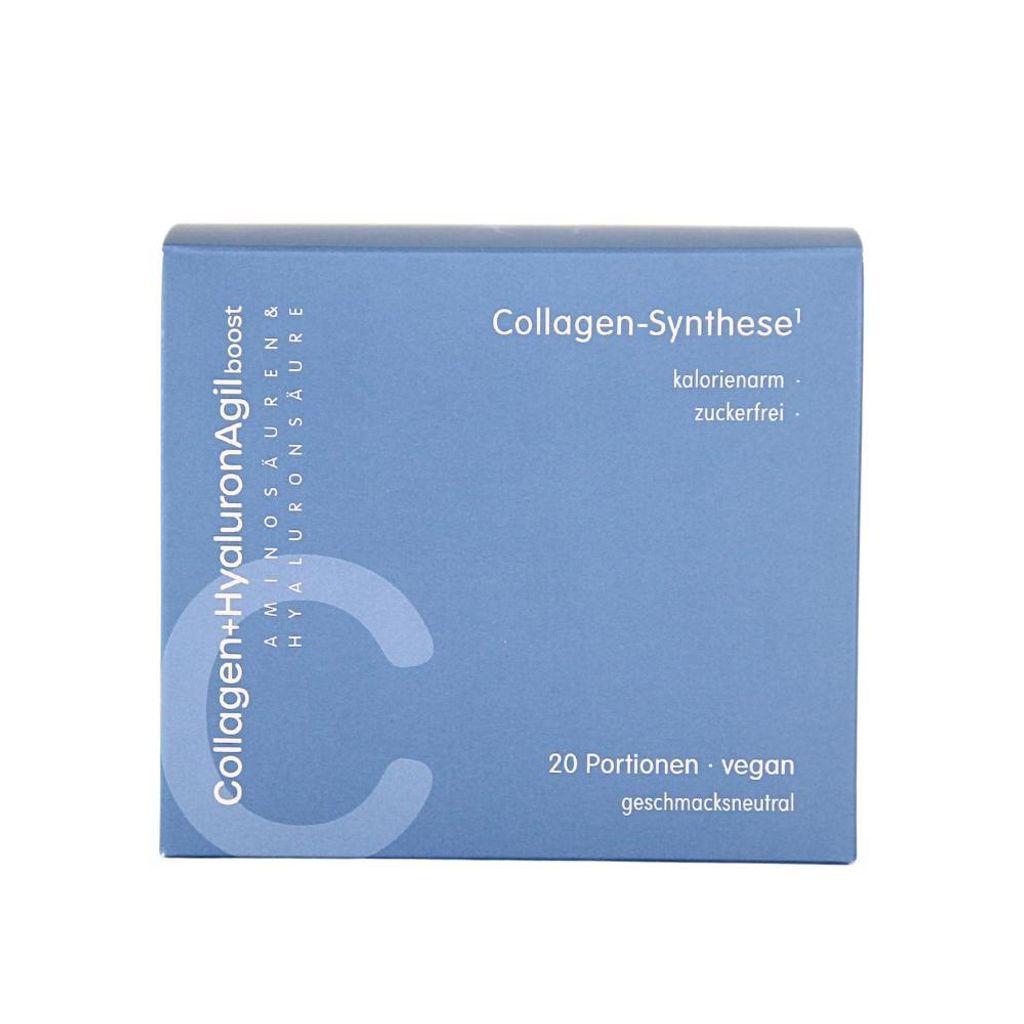 Collagen+HyaluronAgil boost · Unterstützung von Haut, Kollagenbildung & Elastizität Dein veganer Beauty-Boost von innen