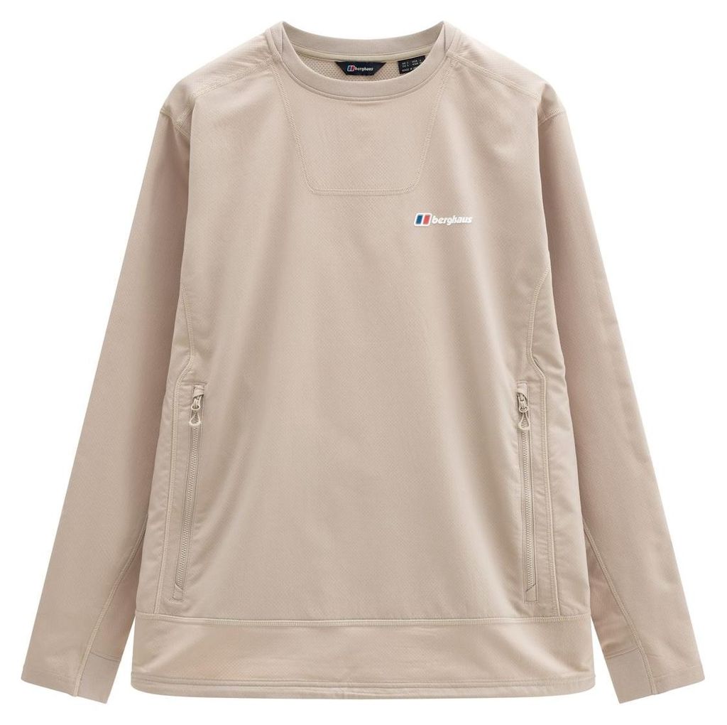 Greenbank Crew Sweater - Softshell-Midlayer für Herren - Berghaus, Farbe:Taupe (GRY), Größe:UK 3XL // DE 60