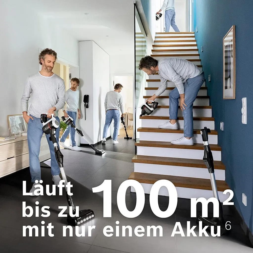 Aspirateur Balai Multifonction Bosch Unlimited 7 Série BSS711W Blanc