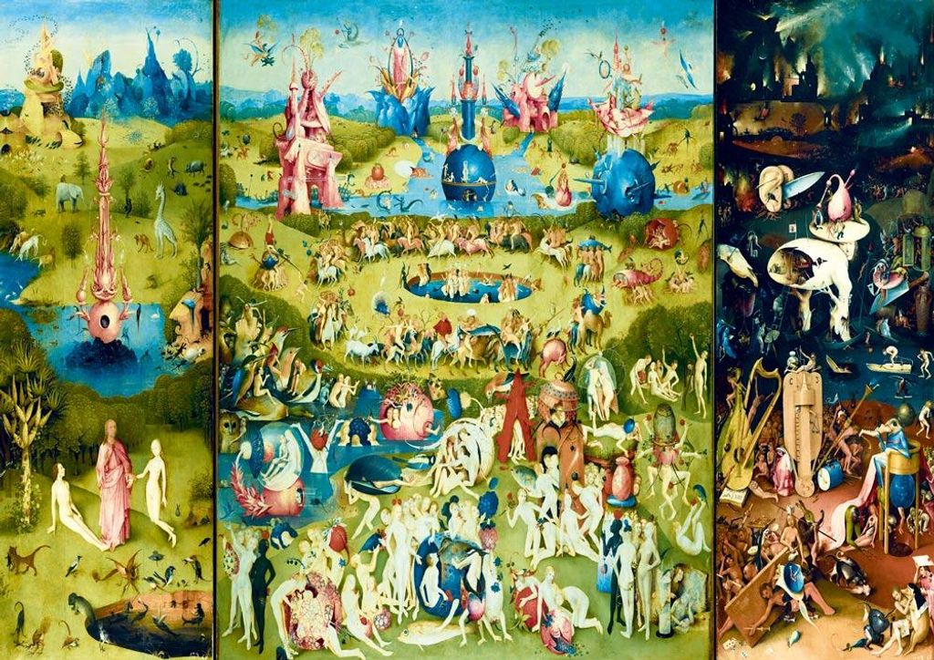Puzzle 1000 Ogród ziemskich rozkoszy, Bosch Zdjęcie produktu 