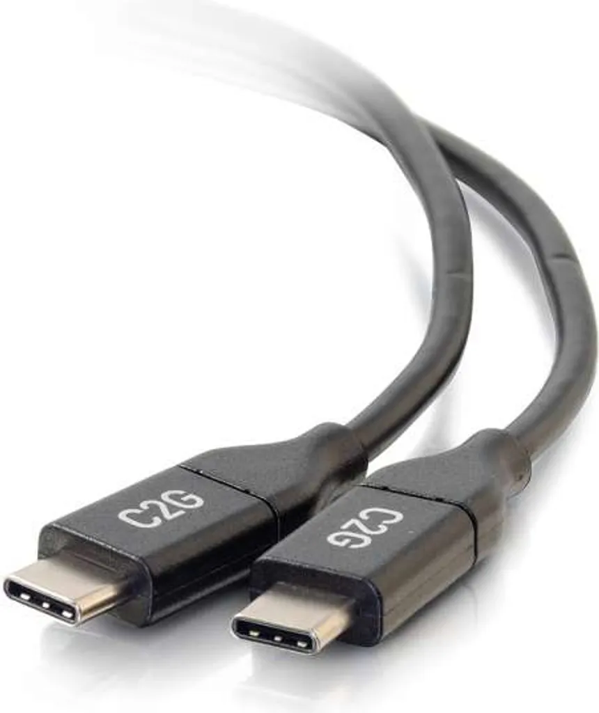 Câble de recharge USB-C vers USB-C 5A 1.8m C2G pour PC et Smartphone