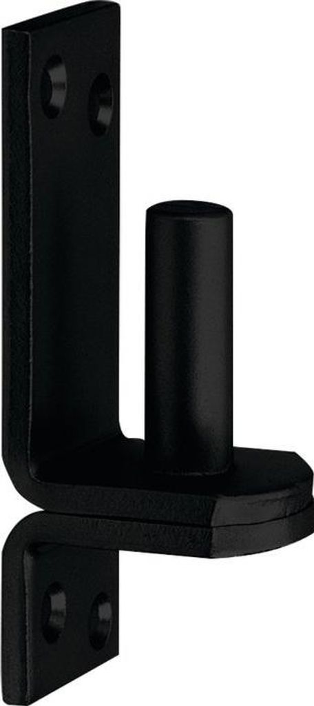 Gond Plat Noir ø16mm Charnière Plate Robuste Noire - Image du produit 