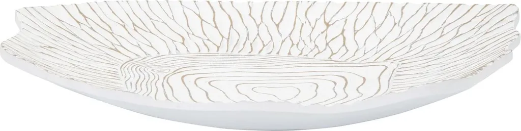 Coupe décorative large 37cm Mauro Ferretti blanche style organique