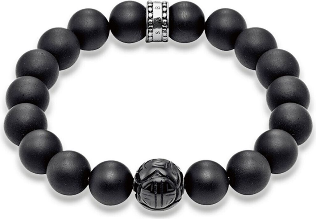 Bransoletka Thomas Sabo srebrny obsydian czarny Zdjęcie produktu 