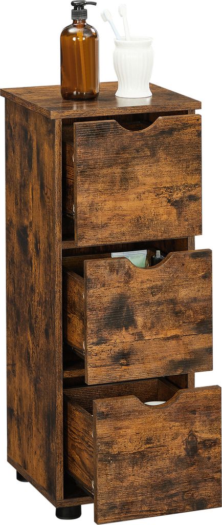 VASAGLE Schmaler Badezimmerschrank, Badschrank mit 3 Produktbild 1