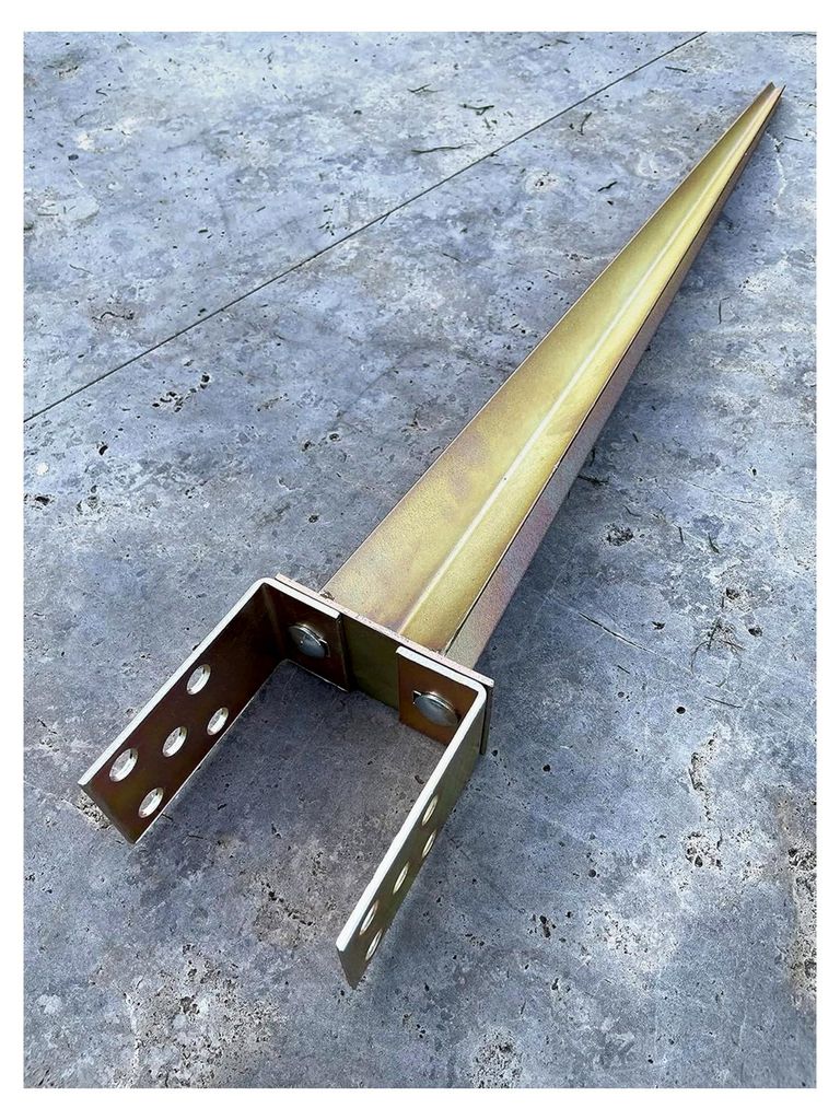 U-Einschlaghülse Pfostenträger 0-125mm 40-165mm x 750mm Zaunpfostenträger Bodenhülse verzinkt