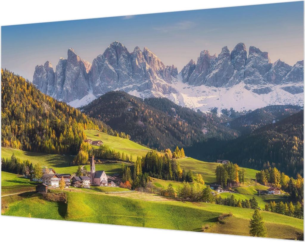Wandtapete - Dekorative Tapete für Wohnzimmer- Tapetenfolie für Wanddekoration - 104x70 cm - Berglandschaft