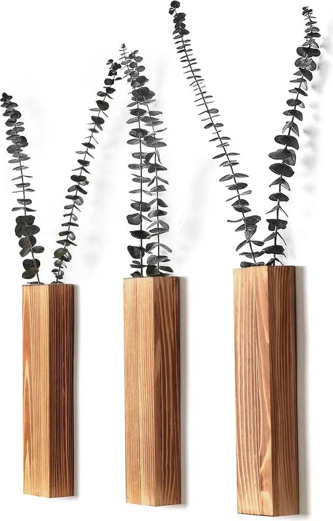 Décoration Murale Bois pour Fleurs Artificielles - Solution Gain de Place