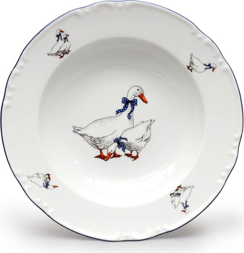 Thun 1794 Hlboký tanier, husi, 23 cm, český porcelán, Obrázok produktu 