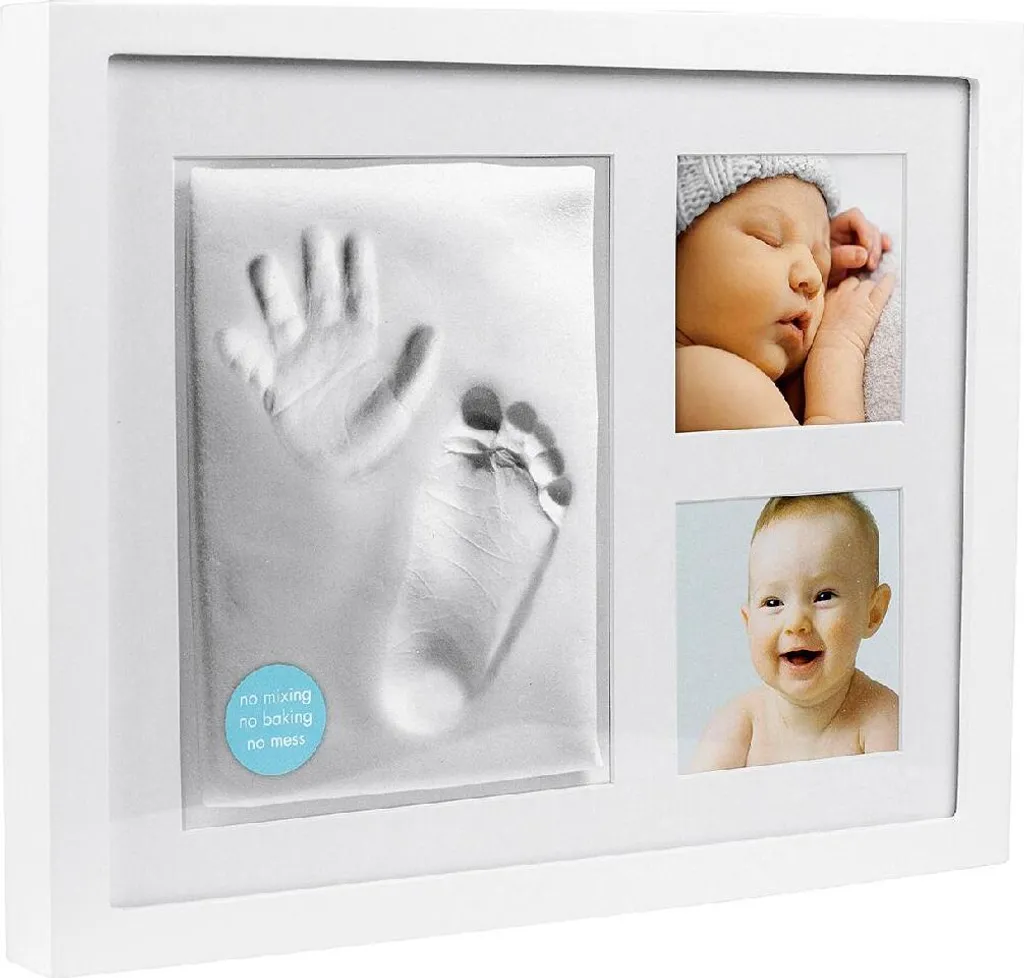 Cadre Photo Bébé avec Empreinte de Main et Pied - Décoration Naissance - 4
