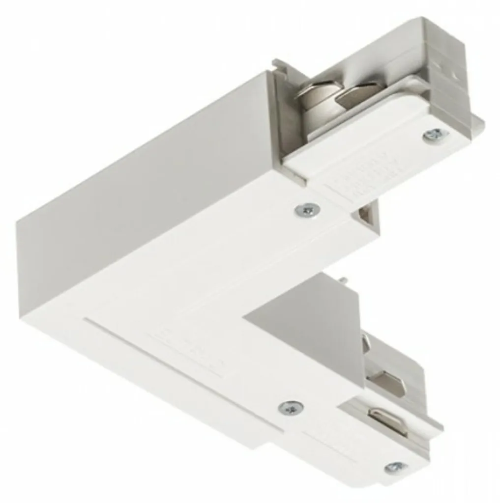 Jonction en L pour rail d'éclairage EUTRAC blanc 230V RENDL R11326