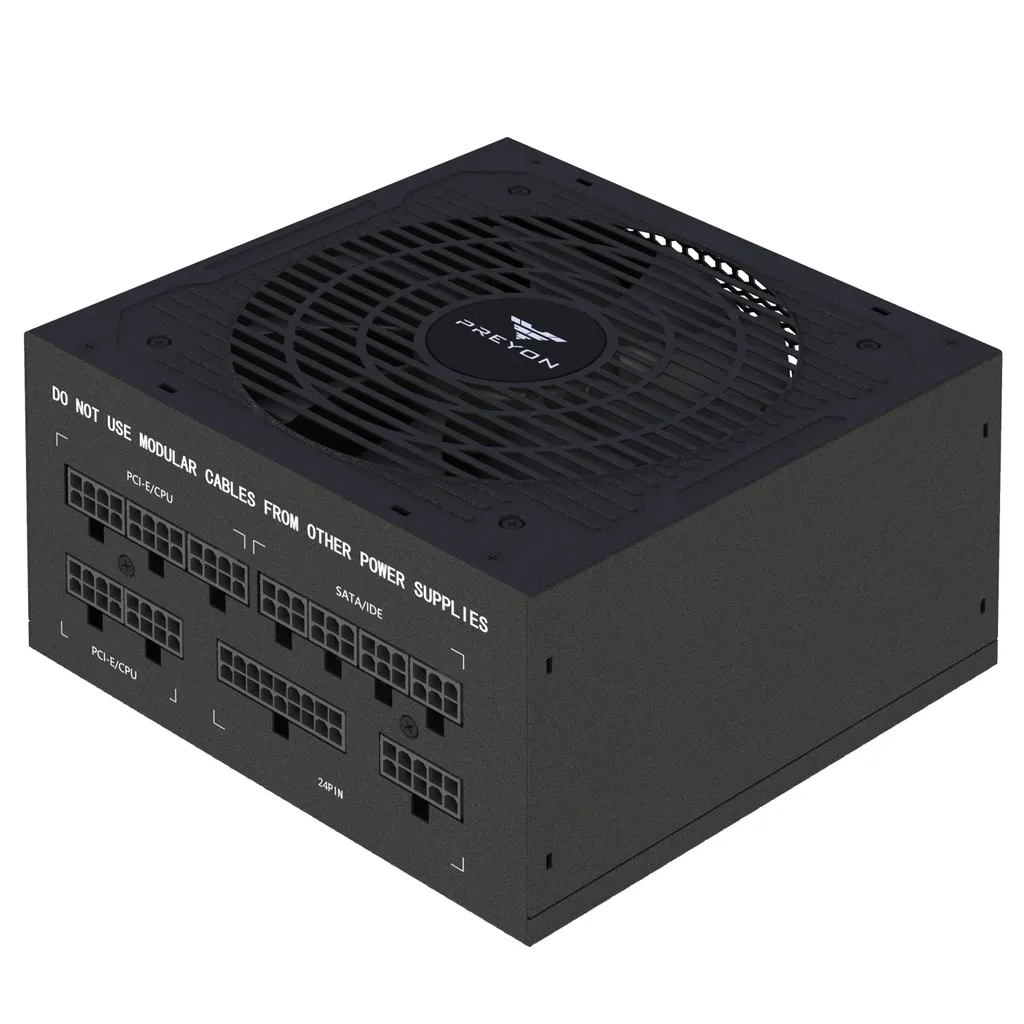 Alimentation ATX PREYON Eagle Power Bronze 750W au format 140x150x86 mm