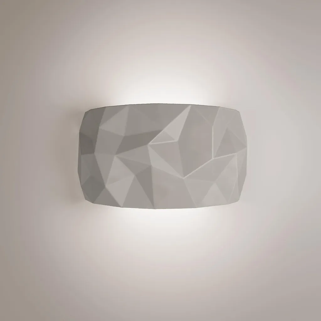 Applique céramique grise LED anti-éblouissement avec lumière ajustable