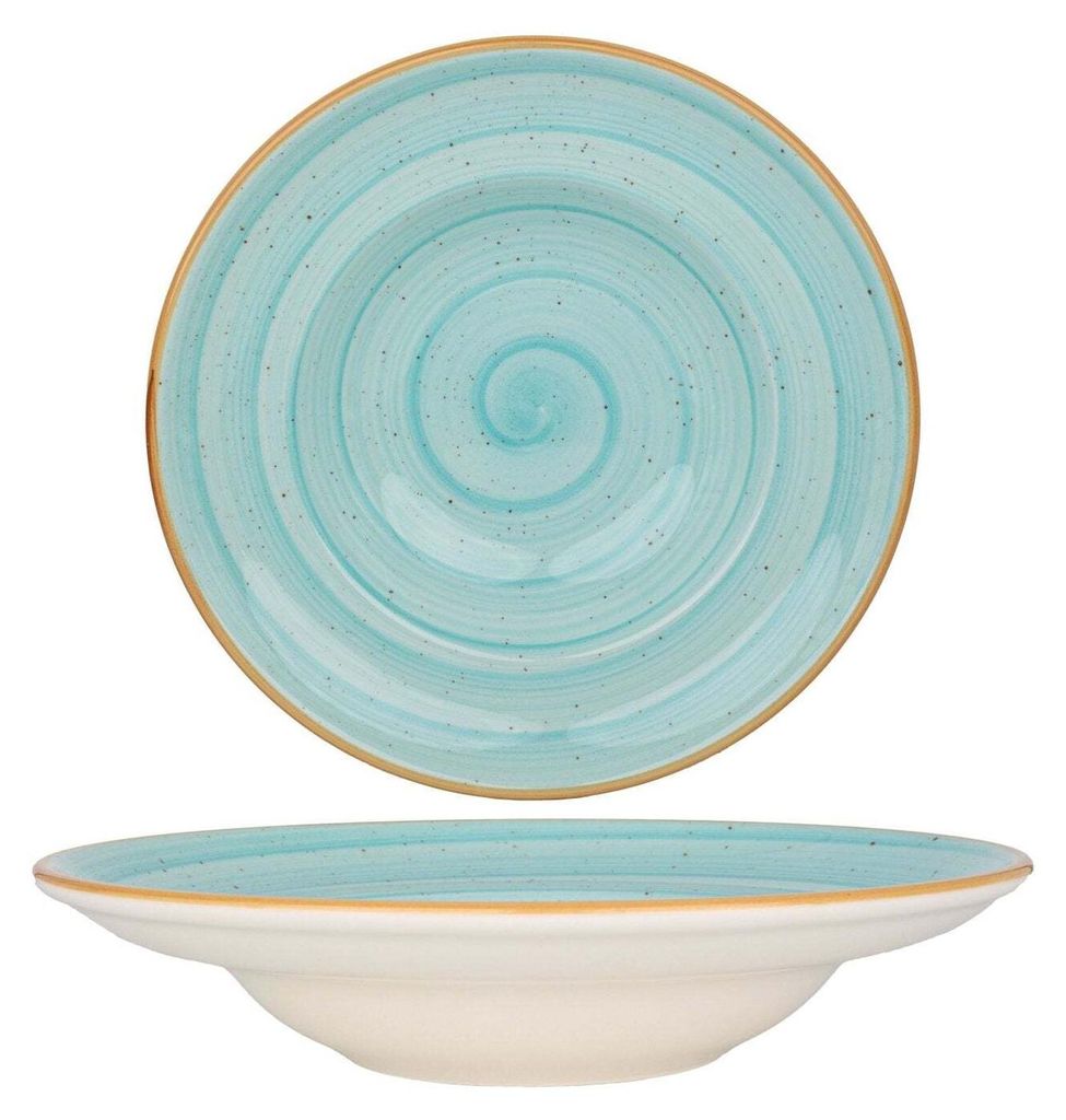 Bonna Pasta Teller - Aqua - Porzellan - 27 cm (450cc) Produktbild 