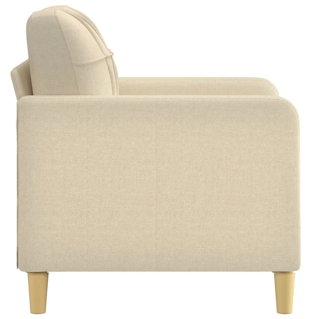 Fauteuil canapé crème 60 cm tissu : la solution compacte petits espaces - 4