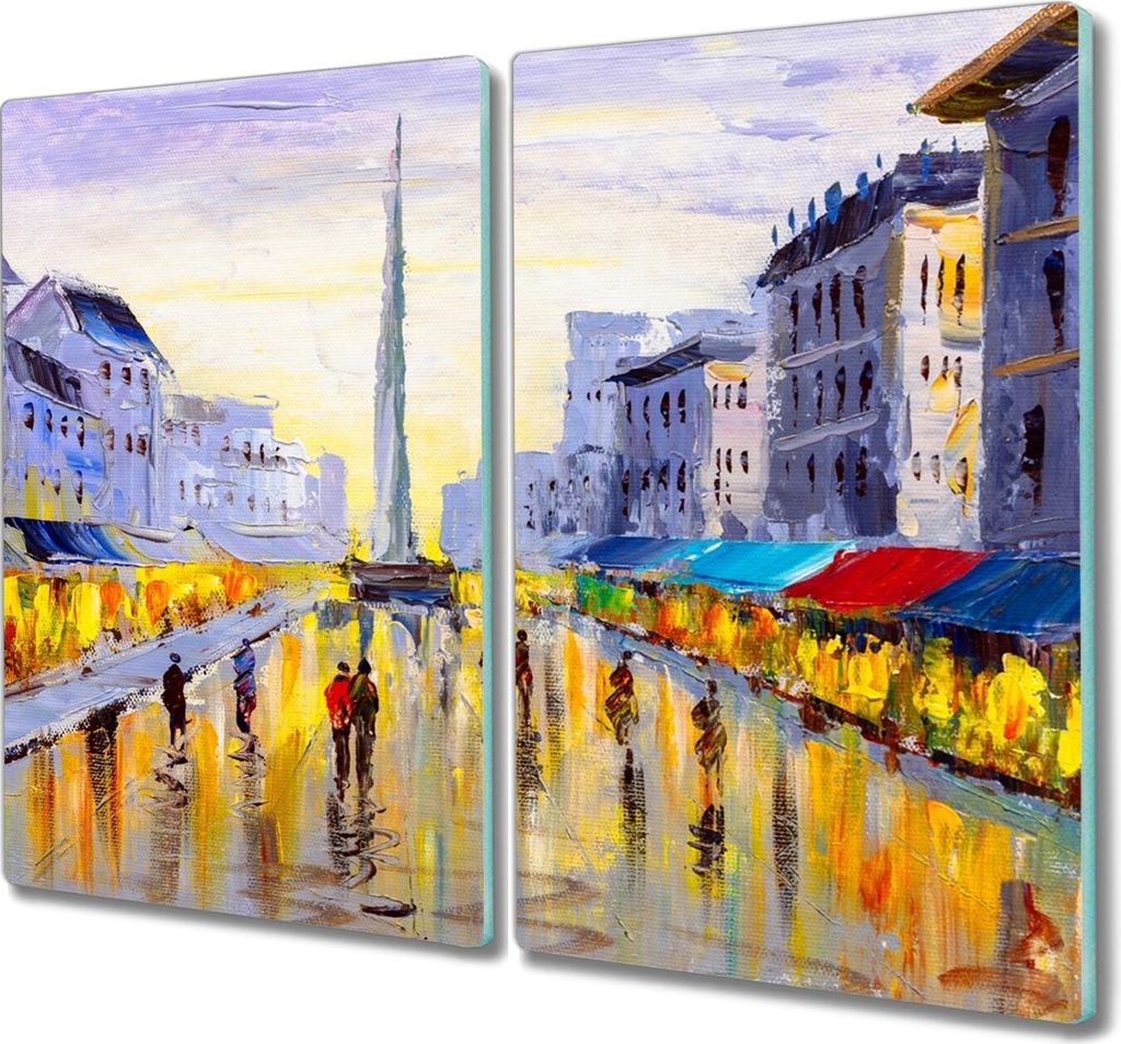 Coloray Hackbrett Herdabdeckplatte 2x30x52 cm Küchenbrett Kochplattenabdeckung Schneidebrett - Stadtmarkt