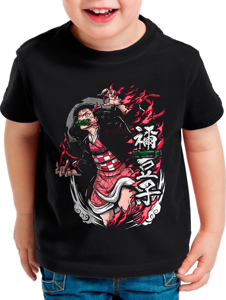 style3 Nezuko Rage Kinder T-Shirt anime japan manga