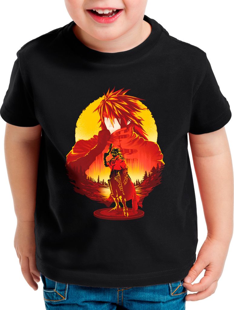 style3 Crimson Vincent Kinder T-Shirt anime cloud chocobo sephiroth