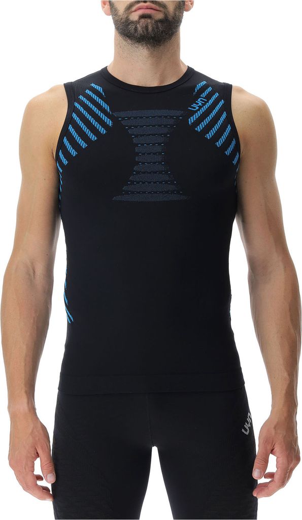 UYN Running Ultra1 ärmelloses Laufshirt Herren black/atlantic/atlantic S