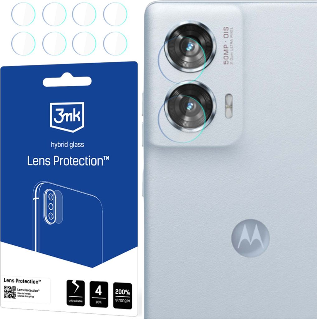 3mk Objektivschutz - Motorola Edge 50 Fusion Kameraobjektivglas (4 Sätze)