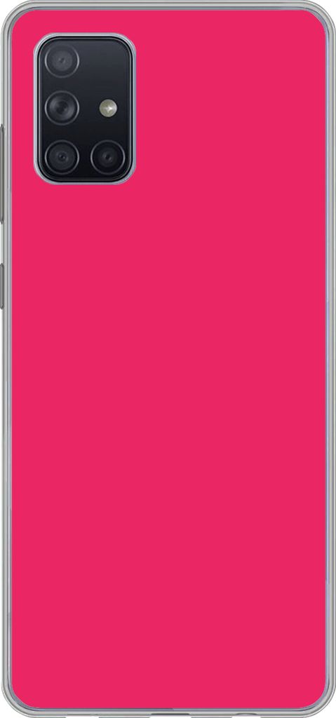 MuchoWow Handyhülle Schutzhülle Hülle für Telefoonhoesje Samsung Galaxy A51 5G Karmin - Farben - Palette - Rosa Silikon Softcase Handy Hülle...