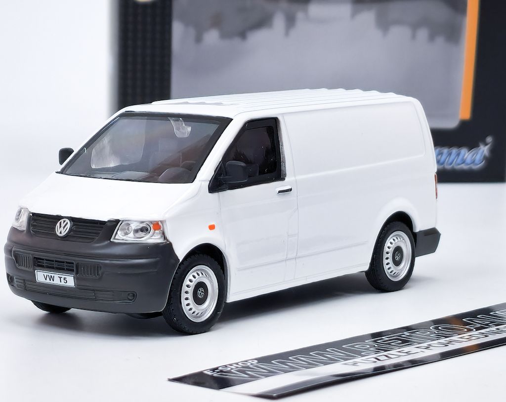 Volkswagen T5 (2010) - blanc Cararama 1:43 Image du produit 