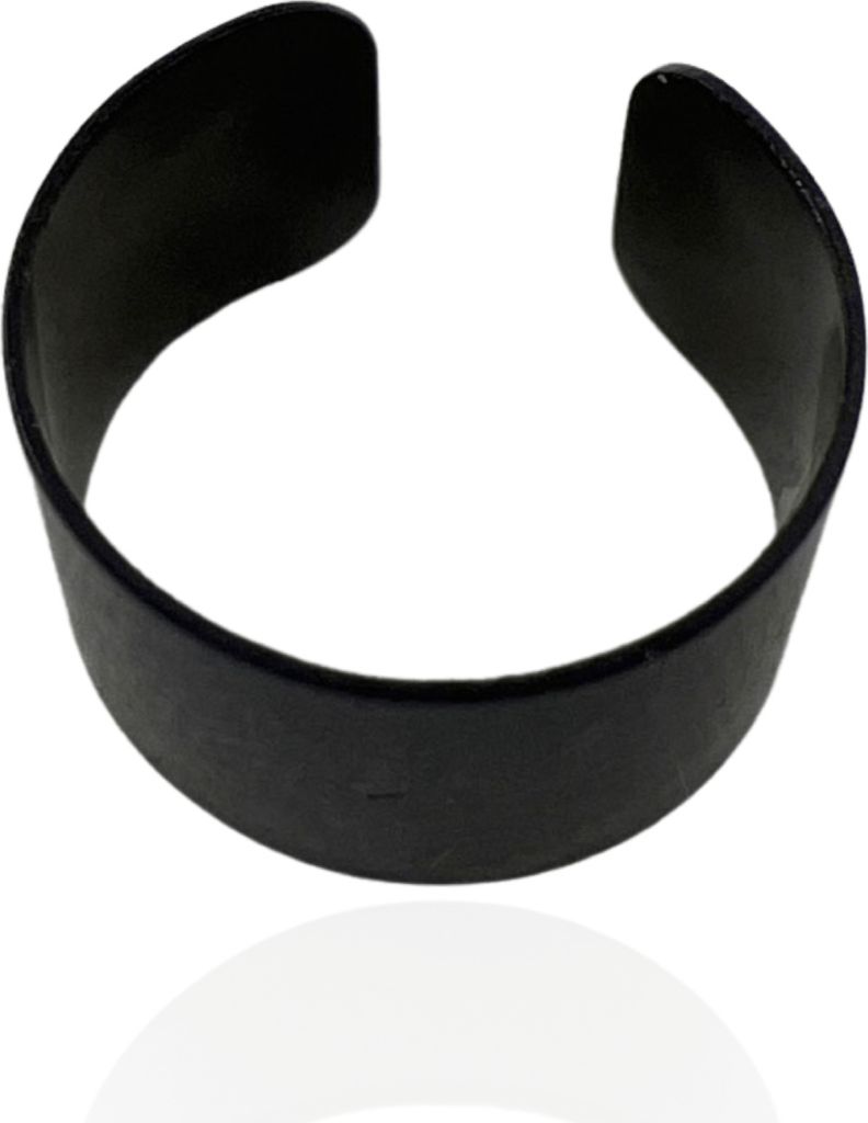 Edelstahl Ear Cuff Ohrklemme in schwarz