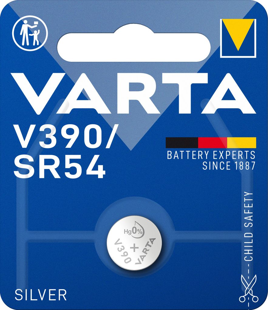 SILVER Coin V390/SR54, 1er Blister Batterie Produktbild 