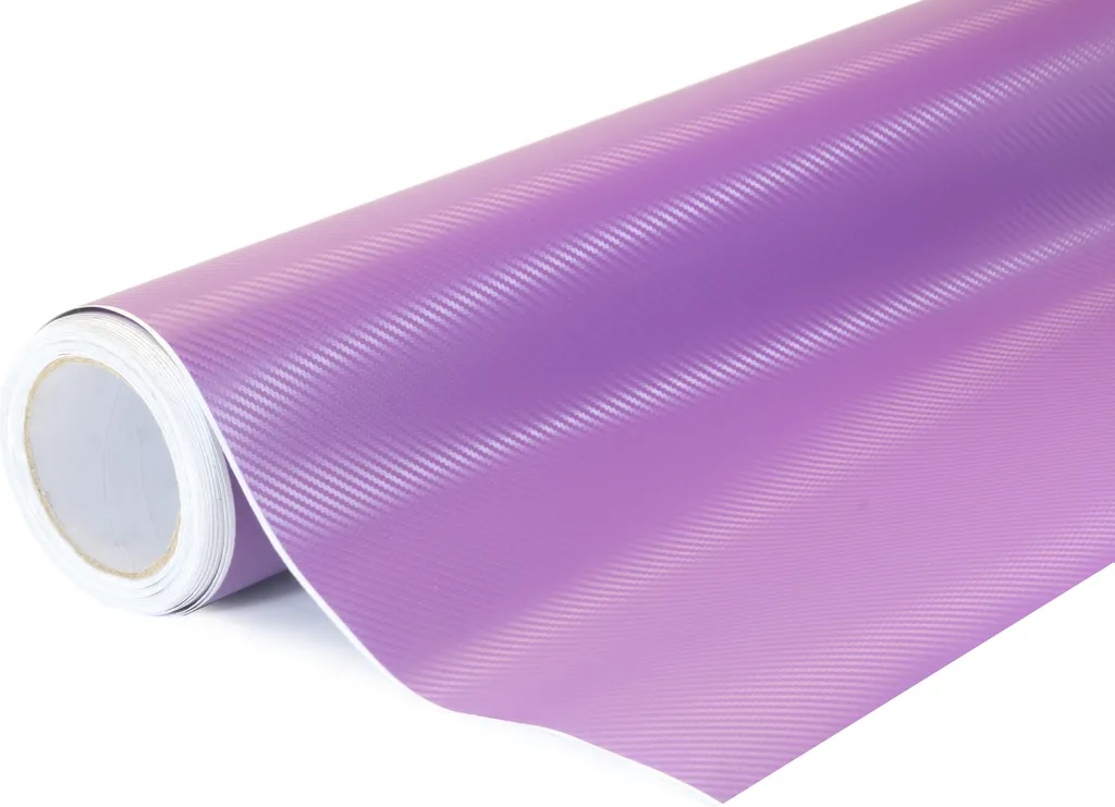 Revêtement carbone 3D violet 152x300cm idéal pour rénover vos meubles