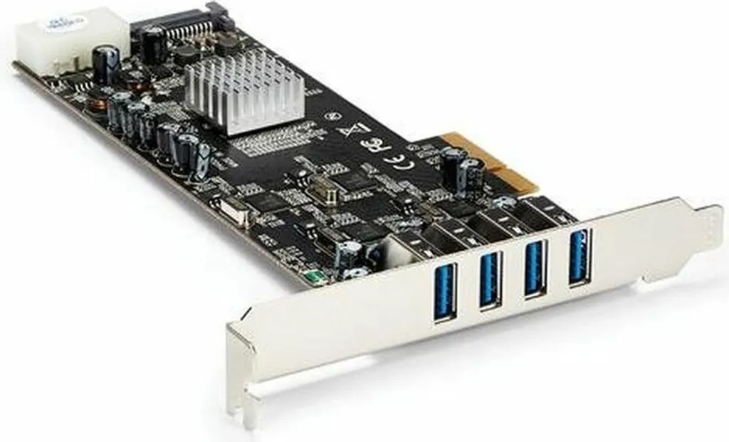 Carte USB 3.0 4 Ports à 5 Gbps par Canal Dédié StarTech PEXUSB3S44V