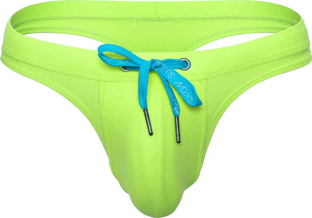 SUKREW Torrent Swim Thong XS: Costume Tecnico Lime per Nuoto e Mare