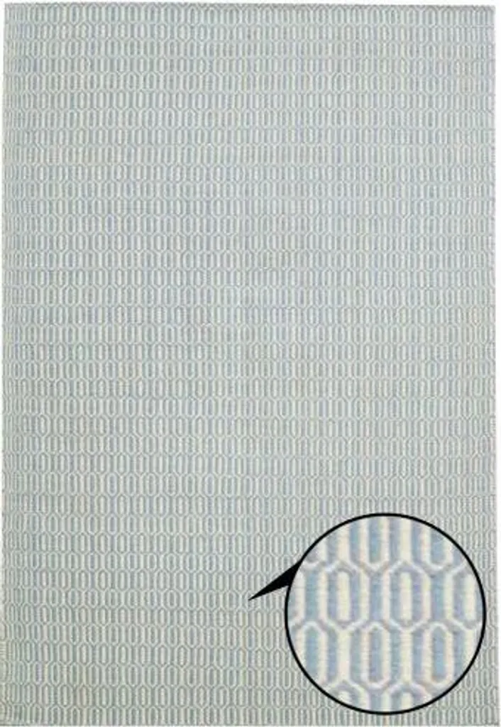 Housse de couette Serena bleu ciel 140x200 cm en coton peigné doux