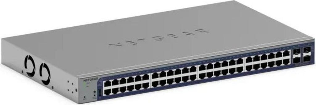 Netgear Smart S3300-52X - V3 - Switch - L3 Lite - Smart - 48 x 10/100/1000 + 4 x SFP+ - Desktop, an Rack montierbar (380 W)