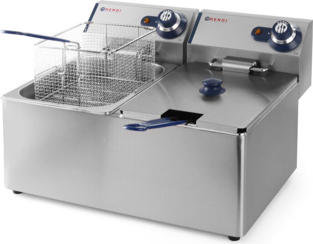 Hendi 205839, Frytkownica, 16 l, 50 °C, 190 °C, Podwójny, Zdjęcie produktu 